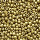 Glasperlen rocailles 11/0 (2mm) Metallic brass gold